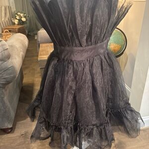 Dance & Marvel Black Strapless Dress